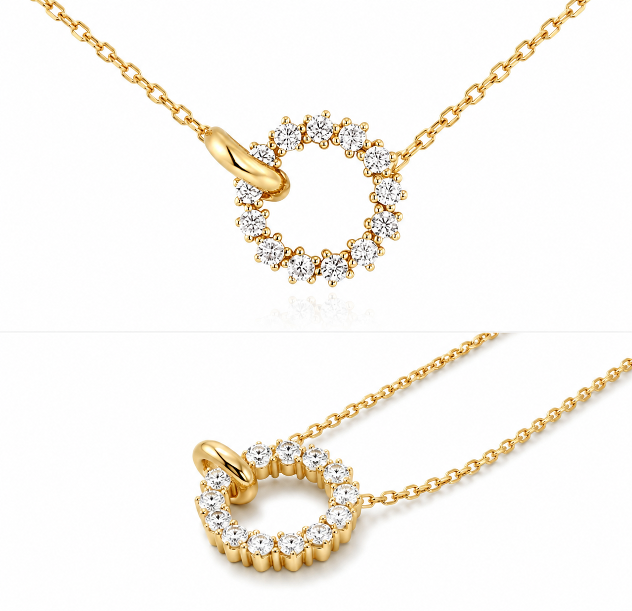 Celestial Grace Interlock Necklace