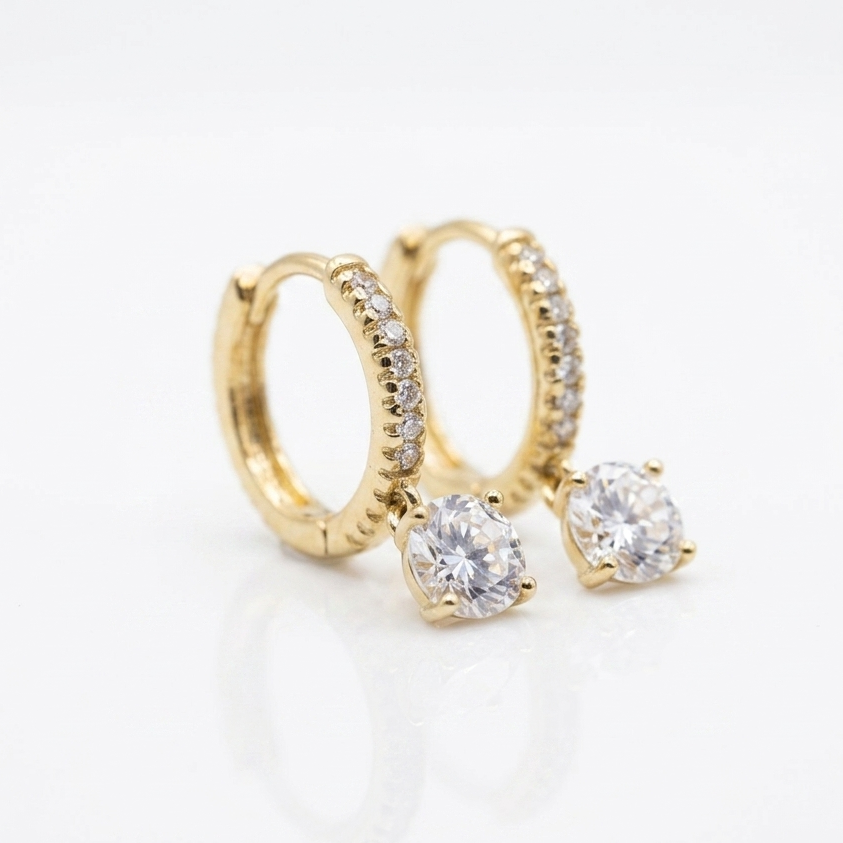 Seraphina Pave Drop Earrings