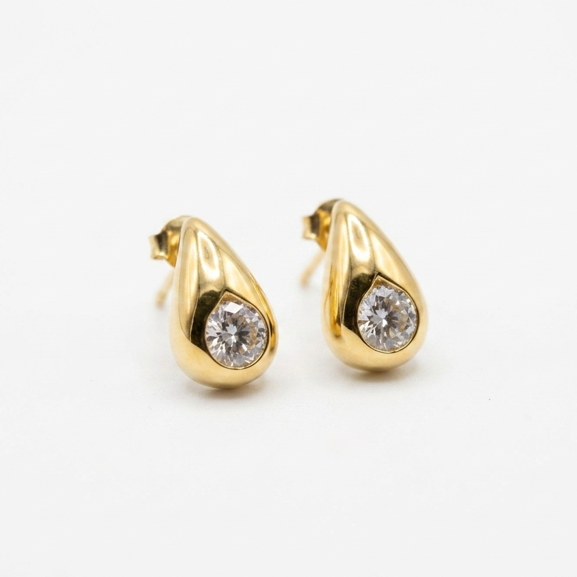 Fluid Dewdrop Studs