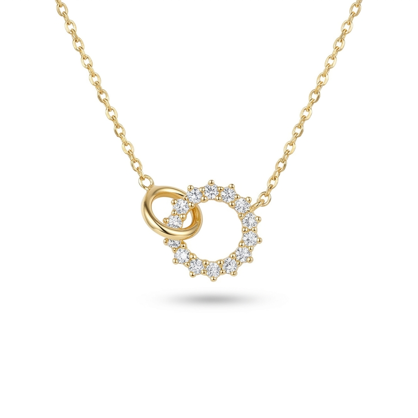 Celestial Grace Interlock Necklace